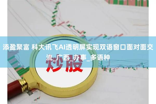 添盈聚富 科大讯飞AI透明屏实现双语窗口面对面交流_广西_办事_多语种