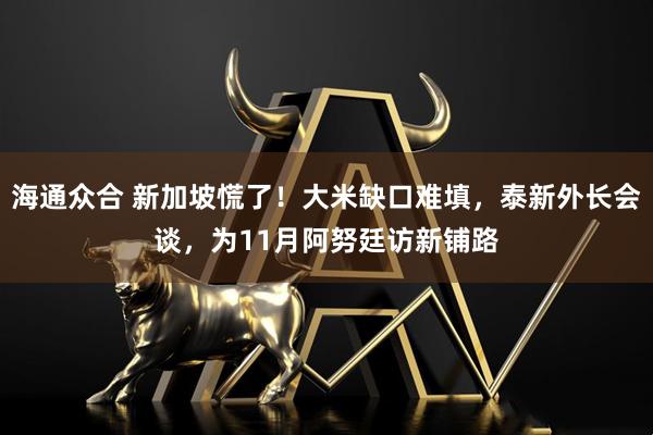 海通众合 新加坡慌了！大米缺口难填，泰新外长会谈，为11月阿努廷访新铺路